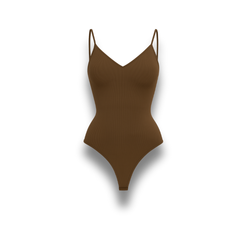 Body gainant string - dos nu Marron / XS(old)