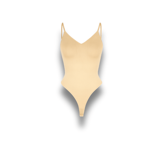 Body gainant string - dos nu Beige / XS（old）